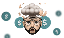 Mind blown emoji sticker